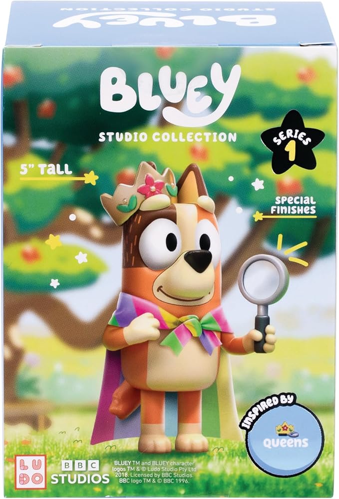 Bluey Studio Collector Figure – Queen Chilli (5" or 12.7 cm), Inspired by Iconic Episode, Premium Detailing, Special Finish. 6 to Collect, Connect, and Display.
