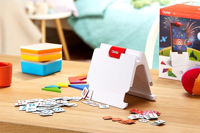 Osmo - Genius Starter Kit for Fire Tablet - 5 Educational Learning Games - Ages 6-10 - Math, Spelling, Creativity & More - STEM Toy Gifts for Kids, Boy & Girl (Fire Tablet 5 Games)