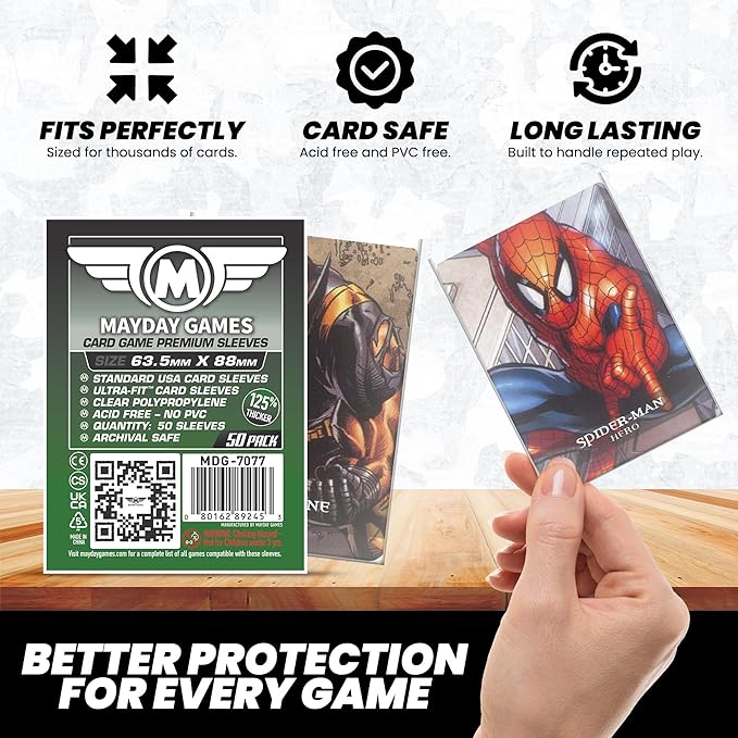 Mayday Games Legendary Game Accessory- Premium Card Sleeve Bundle