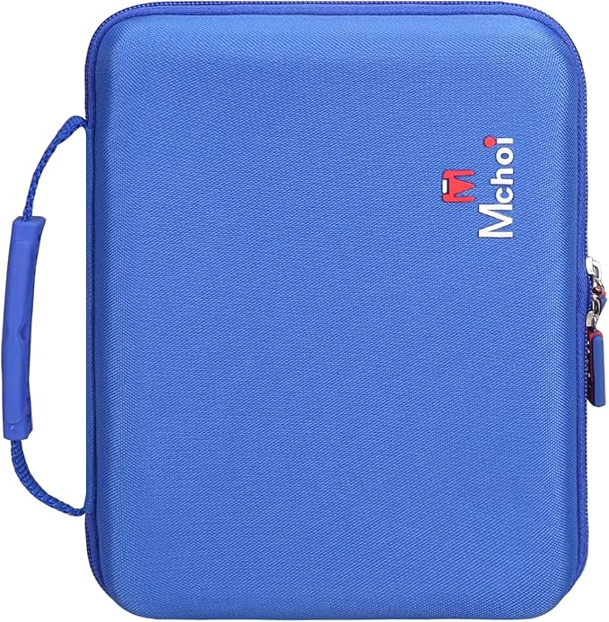 Mchoi Shockproof Carrying Case for Hot Wheels 20 Cars, Case Only (All Blue)