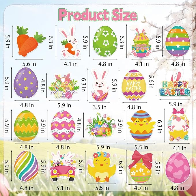 40Pcs Easter Hanging Swirl Decorations, Cute Bunny Eggs Ceiling Hanging Swirls Easter Party Hanging Swirls Streamers for Spring Party Decor Supplies