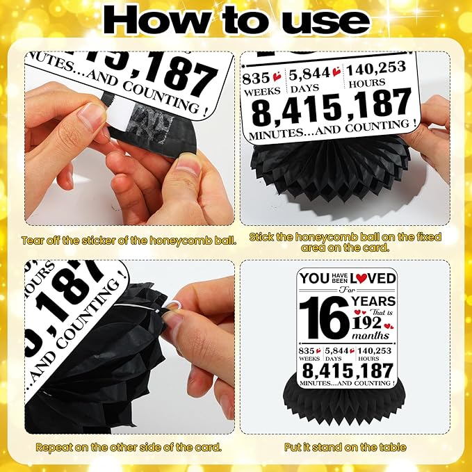 Funny 16th Birthday Decorations 9Pcs 16th Birthday Honeycomb Centerpieces for Sweet 16 Years Old Party Decor, Driver License Party Banner Caution Logos Sign Table Topper for Boys Girls