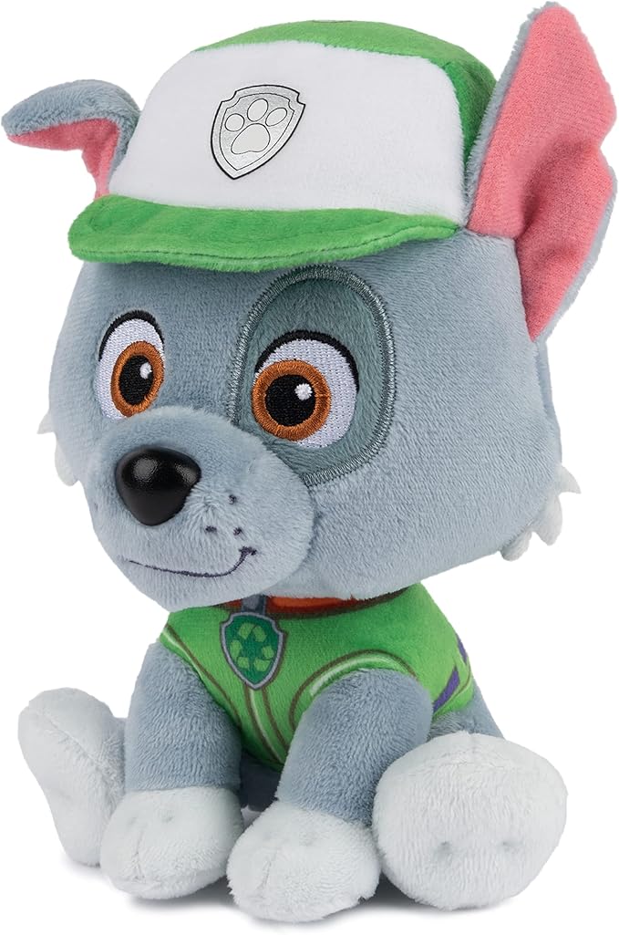 GUND Official PAW Patrol Rocky in Signature Recycling Uniform Plush Toy, Stuffed Animal for Ages 1 and Up, 6"
