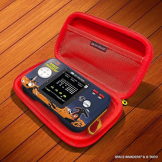 My Arcade Space Invaders Pocket Player Bundle: Officially Licensed, Portable Gaming Console, Travel Case and Screen Protector Included