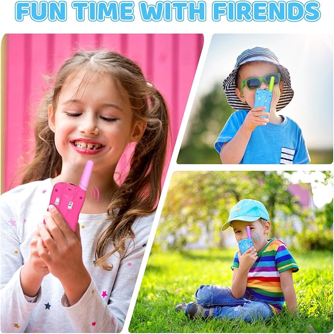Selieve Walkie Talkies for Kids 3 Pack, Toys for 3-12 Year Old Boys or Girls, 3 KM Range Indoor Outdoor Activity Stem Toys, Gifts for 5-8 Year Old Boys and Girls