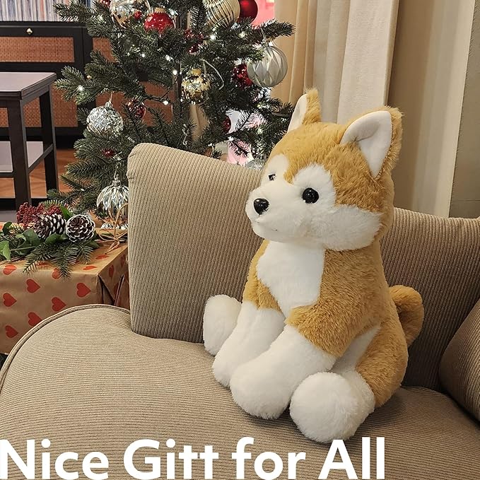 Japanese Akita Shiba Stuffed Animal Plush Toy, 13 inches