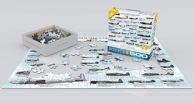 World War II Aircraft Puzzle, 500-Piece