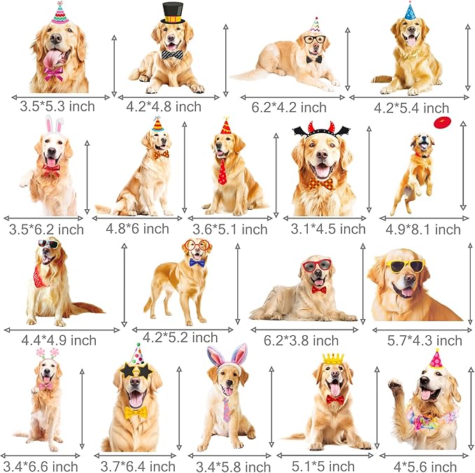 Golden Retriever Hanging Swirls Golden Retriever Birthday Party Decorations 20Pcs Dog Party Ceiling Streamers Retriever Party Supplies for Puppy Dog Party Hanging Decorations