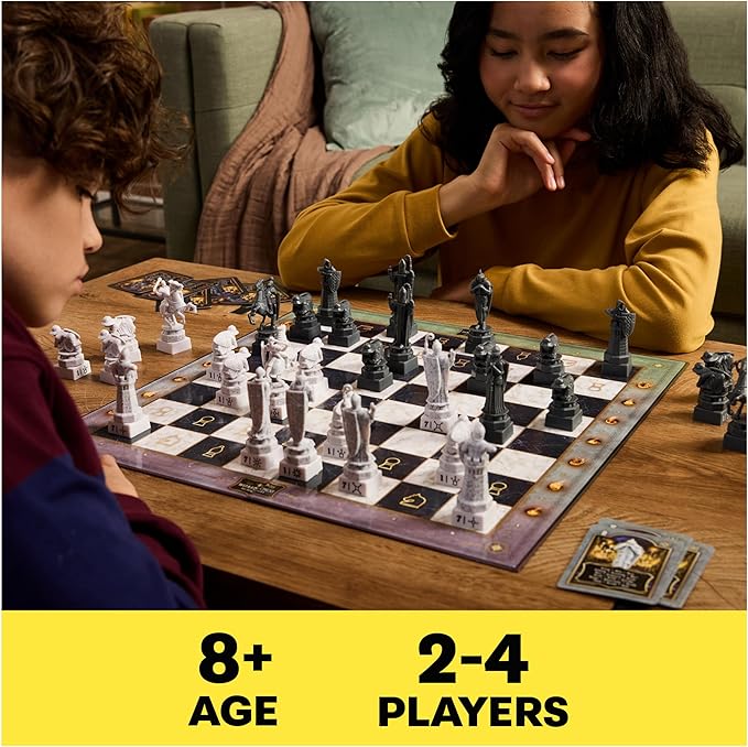 Spin Master Games, Wizarding World of Harry Potter Chess Teacher, Beginner Chess Set, Learn to Play Game for Beginners, Strategy Game for Muggles, for Kids & Family, 2 Players, for Ages 8 & Up