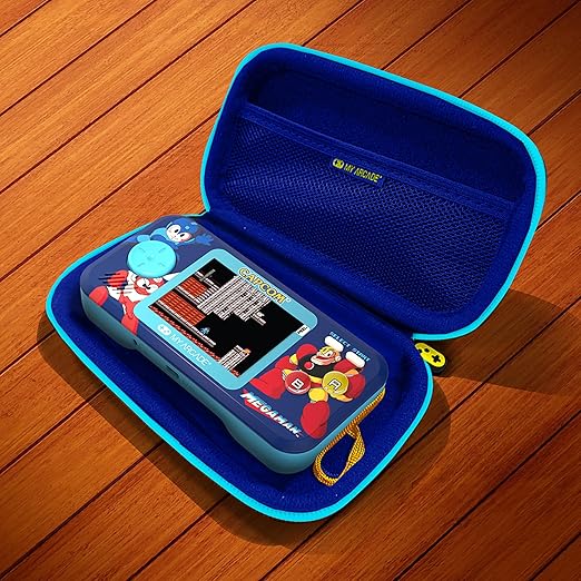 My Arcade Mega Man Pocket Player Bundle: Officially Licensed, Portable Gaming Console,Travel Case and Screen Protector Included