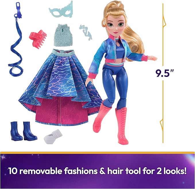 Unicorn Academy, Isabel Masquerade Ball Doll with 11 Accessories, 9.5”, Dolls & Unicorn Toys for Girls