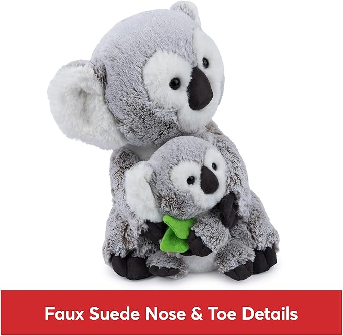 GUND Zozo The Koala Bear with Joey Plush, Stuffed Animal for Ages 1 and Up, Gray/White, 10”
