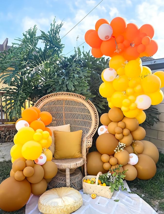 Fall Balloons - 12 Inch Thanksgiving Balloons, 50Pcs Brown Orange Sand Gold Balloons,Fall Color Balloon for Family Dinner, Harvest Festival, Autumn Party & Thanksgiving Decorations