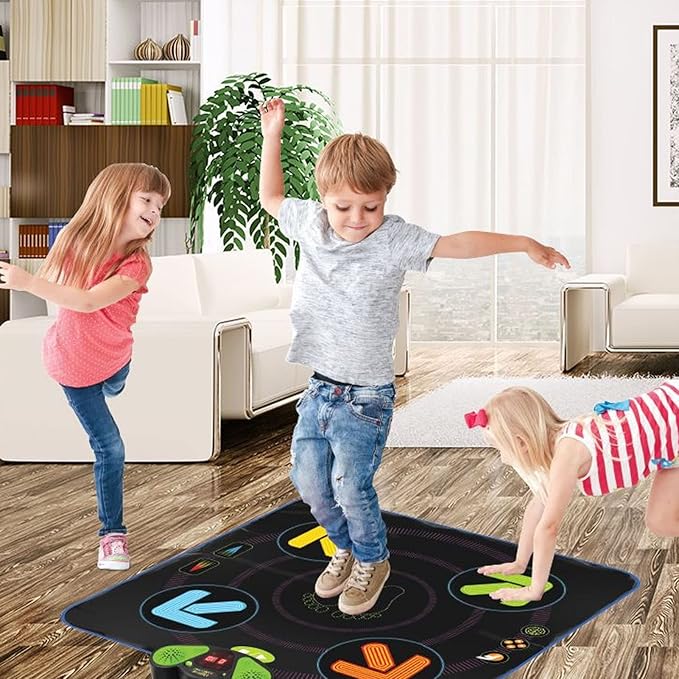 Dance Game Pad,Electric Music Dance Pad Adjustable 3 Game Modes Arrowhead Electronic Foldable Dance Pad Dancer Blanket for Children Kids