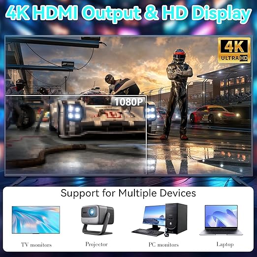 Retro Gaming Console M8 64G Wireless Game Stick,20000+ Games 4K HDMI Output Plug and Play Handheld Game Console with 2.4G Wireless Controller Gamepad for Christmas Birthday Gifts Easter Gifts