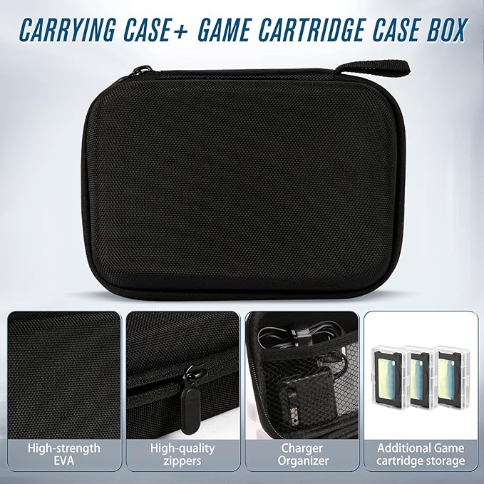 Carrying Case for Gameboy Advance SP,Game Case Holder for GBA SP Accessories,Durable Portable Storage Bag for GBA SP Accommodates 1 Charger,7 Game Cartridge Slots and 3 Cartridge Cases Simultaneously