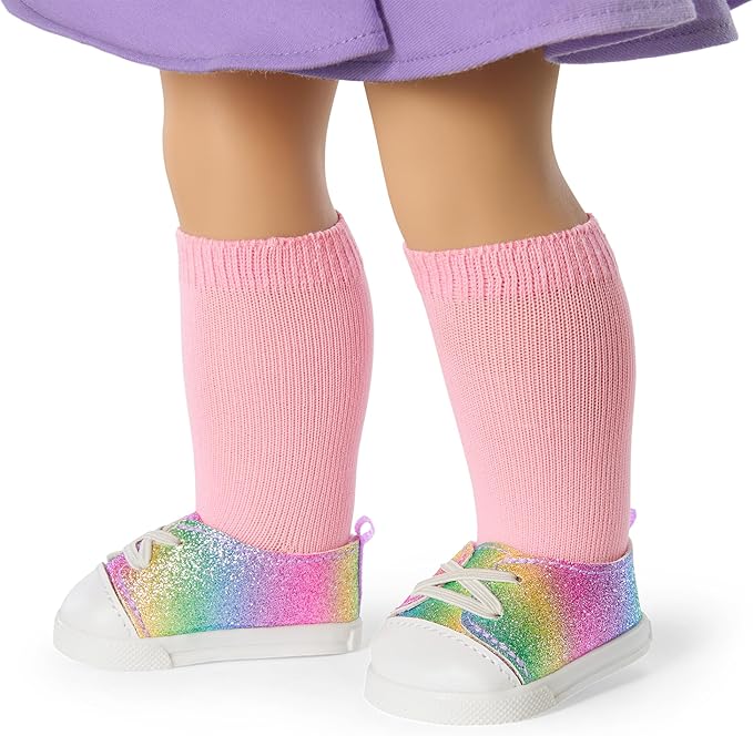 American Girl, Summer McKinny Girl of The Year 2025 Waggy Pup Tails Outfit for 18-inch Dolls, with a t-Shirt, Jacket, Skort, Socks, and Shoes, Ages 6+