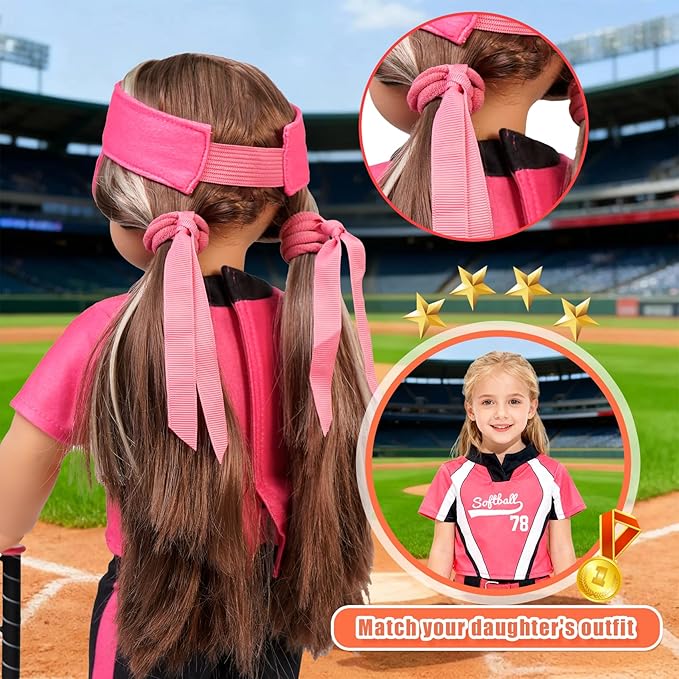 ARTST Softball Uniform Doll Outfit-18 inch Doll Clothes and Accessories Set-Hat Baseball Clothing Bat Shoes Socks, Valentine's Gifts for Girls Spring T-Ball