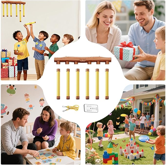 Hand Speed Challenge Game Electronic Provides Thrilling, Real-time Physical Challenge Adjustable Speed Fun Toy - Remote Control Catching Sticks Game Reaction Training Toy for Kids 3 + Years Old