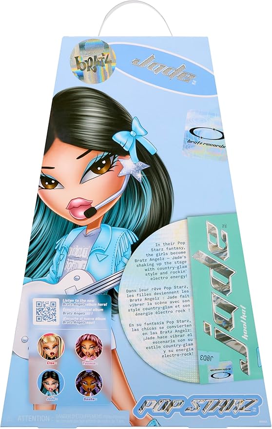 Bratz Pop Starz Jade Fashion Doll with Accessories and Charm