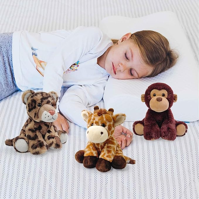 Giraffe Stuffed Animal Toys, 8.5 Inch Soft and Cuddly Giraffe Plush Animals Toy, Cute and Realistic Animals Gifts for Boys and Girls Toy for Toddlers 1-3