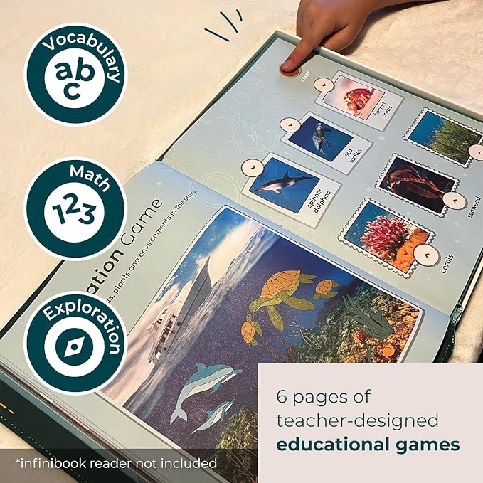 Cali's Books The Little Mermaid infinibooklet - infinibook Interactive Storybook for Kids, Learning Book for Toddlers