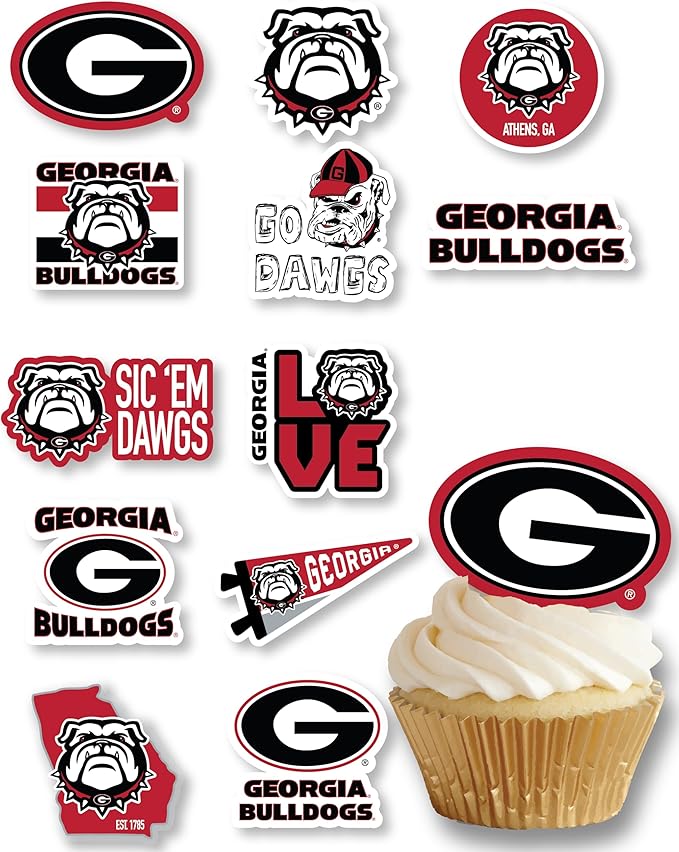 Party Supplies for Football, Birthday, Graduation Party Decorations (Georgia Bulldogs)
