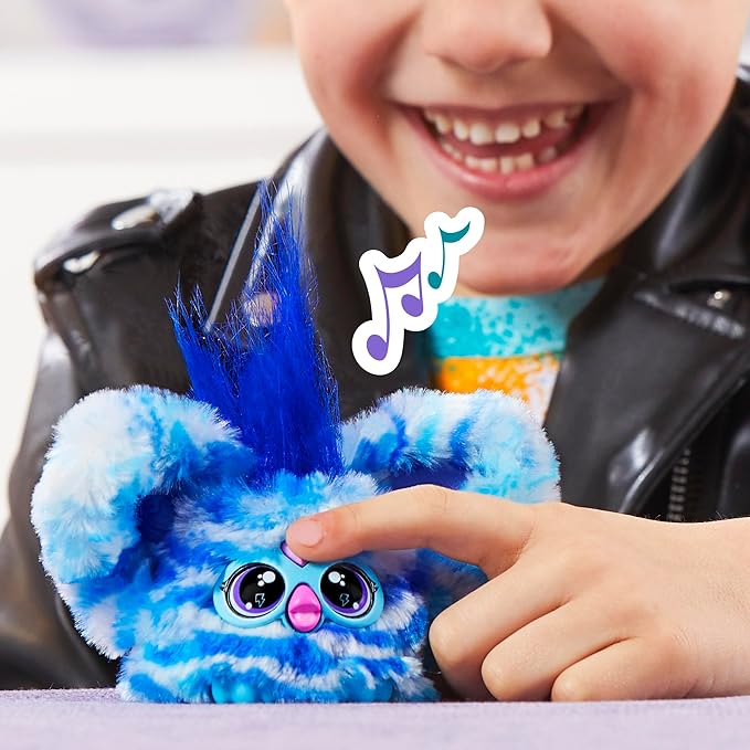 Furby Furblets Ooh-Koo Rock Mini Electronic Plush Toy for Girls & Boys 6+