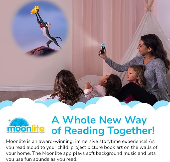 Moonlite Storytime - Disney's the Lion King Classic - Read Together - Projector Sold Separately - Single Disc - Learning Gifts for Kids Ages 12 Months & Up - Canadian Founded