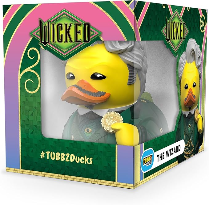 TUBBZ Boxed Edition: Wicked for Good - Wizard of Oz Cosplaying Rubber Duck Vinyl Figure – Official Collectible for Fans of Wicked
