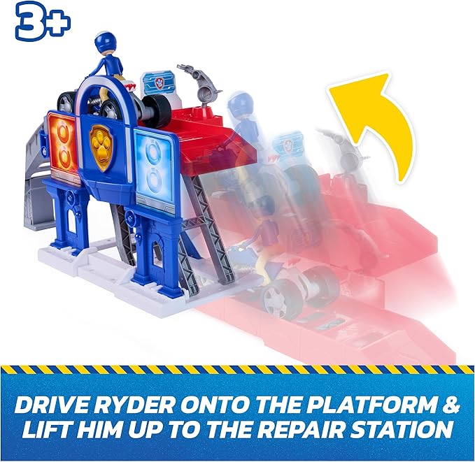 Paw Patrol Search & Rescue Lift 'N' Repair Playset with Exclusive Figure & Vehicle, Over 30+ Inch Long, Kids Toys for Boys and Girls Ages 3 and Up