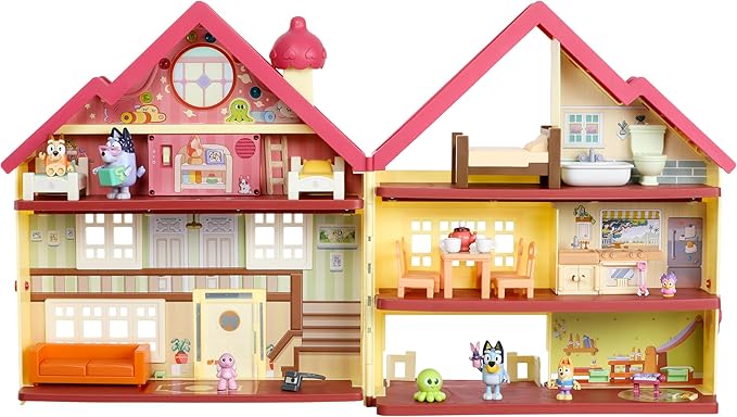 Bluey House Playset for Kids, XL Ultimate Interactive Lights and Sounds Playhouse Toys, Includes Dance Floor, Dollhouse, Toy Set Ages 3+, Amazon Exclusive
