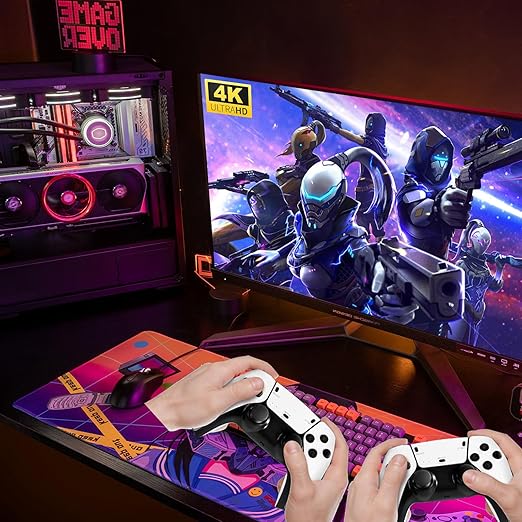 2025 Upgraded Retro Gaming Console, 4K HDMI Video Game Consoles with 40,000+ Games & 23 Emulators, Plug and Play Video Gaming Stick (128G)