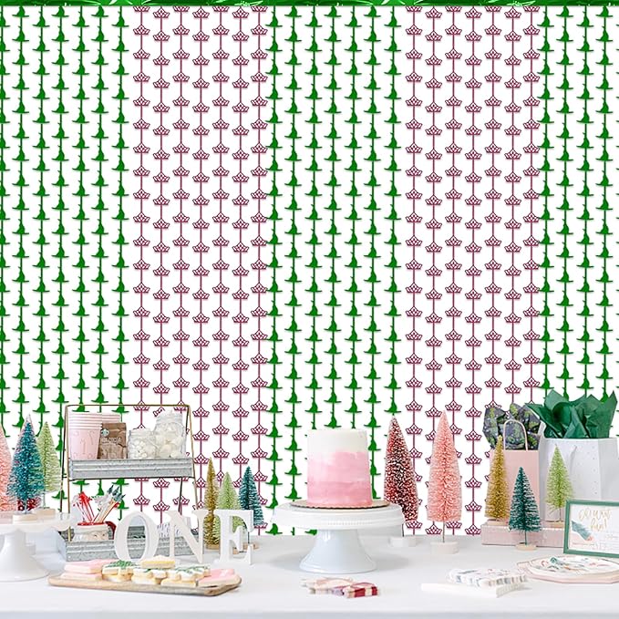 2 Pack Wicked Backdrop - 3.3 X 6.6 Ft Pink and Green Foil Fringe Curtains, Wicked Themed Party Decorations, Photo Booth Props, Witch Hat Tinsel Backdrop, Door Fringe, Wicked Birthday Party Supplies