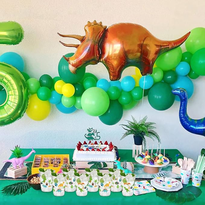 50Pcs Dinosaur Cups, 12oz Dinosaur Party Cups Dino Theme Clear Plastic Drinking Cup for Baby Shower Wedding Birthday Party Decorations Supplies
