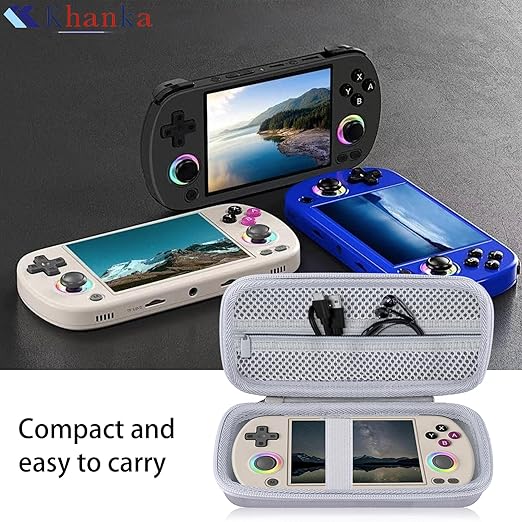 khanka Hard Travel Case Replacement for RG40XX H Retro Handheld Game Console,Case Only. (White)