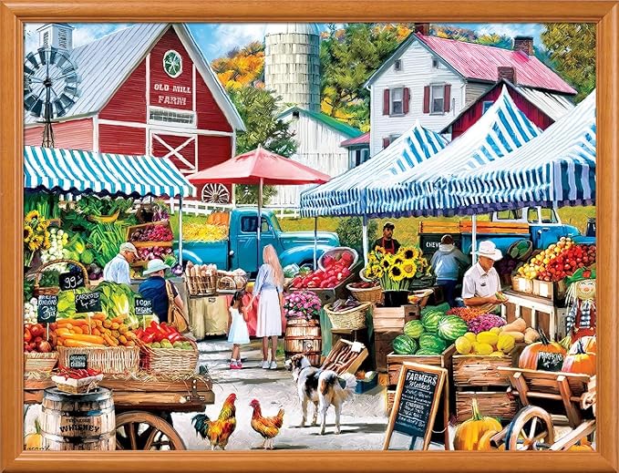 Masterpieces 750 Piece Jigsaw Puzzle For Adults and Family - Old Mill Farm Stand - 18"x24"