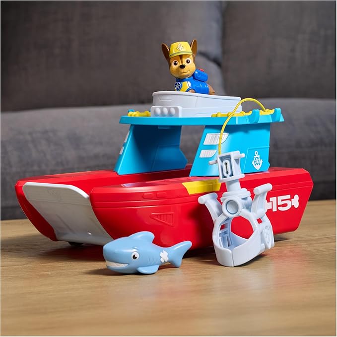 Paw Patrol Sea Patroller Vehicle with Chase and Shark Figure, 2 Patrol Modes, Kids Toys for Boys and Girls Ages 3 and Up