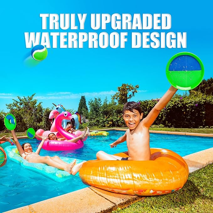 EVERICH TOY Upgraded Toss and Catch Ball Game Set, Easter Basket Stuffers Outdoor Games for Kids Toys, Beach Pool Toys Outside Family Yard Games Easter Gifts for Boys Girls 3 4 5 6 7 8-12 Years Old