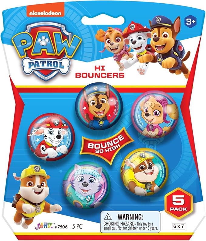 JA-RU Bouncy Superballs Super Hi Bounce 1.2" (1 Pack of 5 Balls) Fidget Balls Small Toys for Kids Prize Premium Giveaways Gift Birthday Supplies. Party Favors for Boys & Girls. 7506-1
