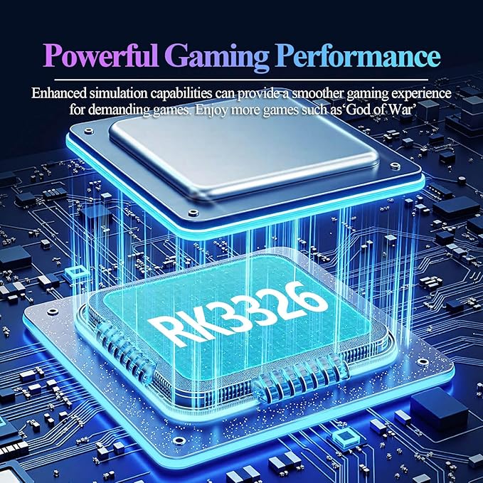 Retro Game Console R36T Handheld Game Console with 64GB Preloaded Games, Support WiFi Networked Fighting, 3.5" IPS Screen, Portable Emulator for Family, Adults & Nostalgic Players (White R36T 3.5")