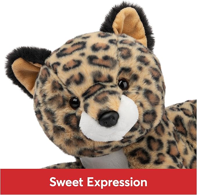 GUND Banks Leopard Plush, Premium Stuffed Animal for Ages 1 and Up, Brown/White, 12”