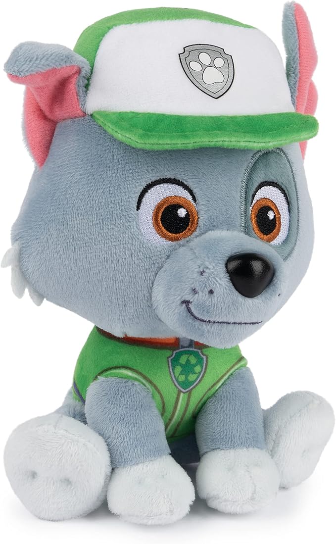 GUND Official PAW Patrol Rocky in Signature Recycling Uniform Plush Toy, Stuffed Animal for Ages 1 and Up, 6"