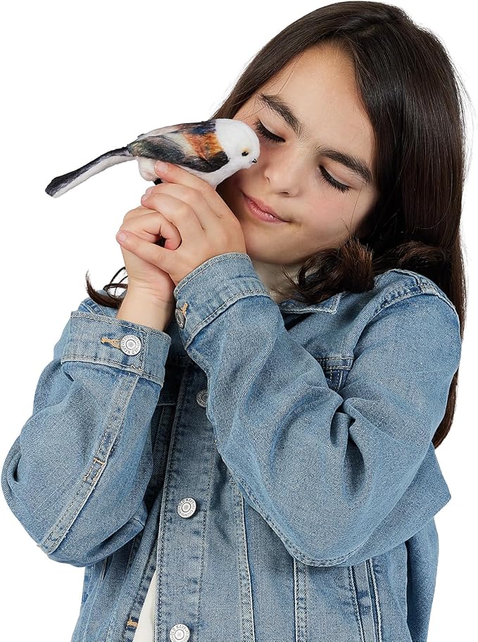 Folkmanis Mini Long-Tailed Tit Finger Puppet
