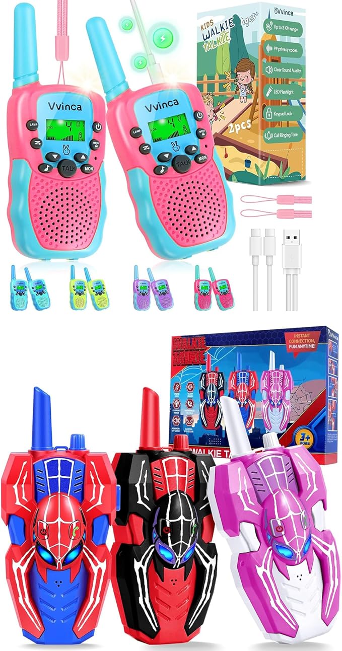 Vvinca Walkie Talkies for Kids 5 Pcs