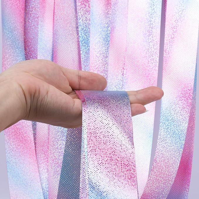 20PCS Sparkling Dance Ribbon for Kids Girls Princess Mermaid Ballet Ballerina Gymnastics Birthday Party Favors Decorations, Kids Twirling Streamer Ribbon Dancer Wands for Outdoor Toys