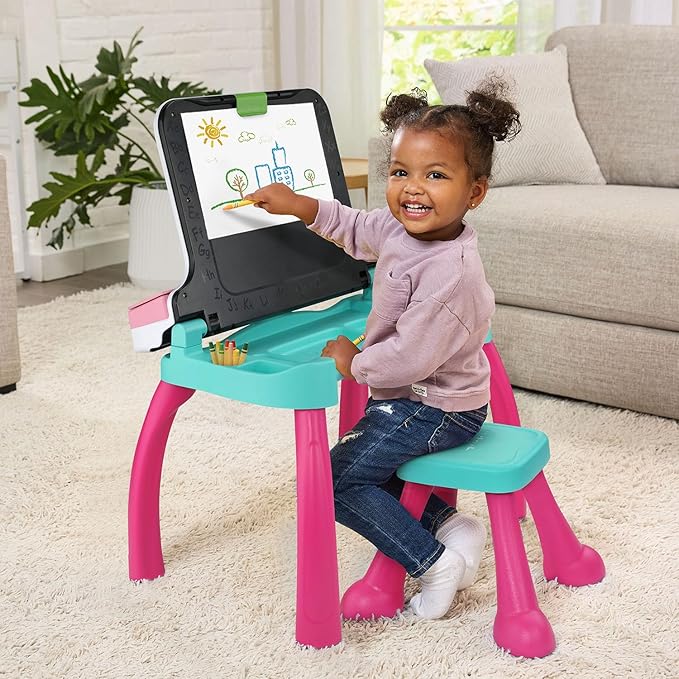 VTech Explore and Write Deluxe Activity Desk (Frustration Free Packaging), Pink