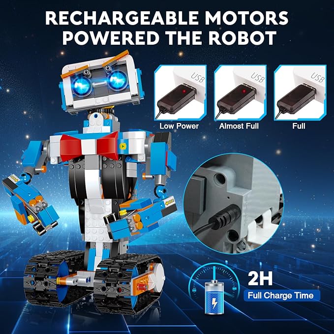 anysun STEM Robot Building Kit for Kids 8-12, App & Remote Control Robot Toys, Birthday Gift for Kids 6 7 8 9 10 11 12+ Years Boys and Girls