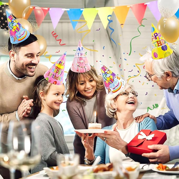 CANREVEL Party Hats for Adults, Party Supply for Party Decorations, Party Headwear for Birthday Celebration for Women Men