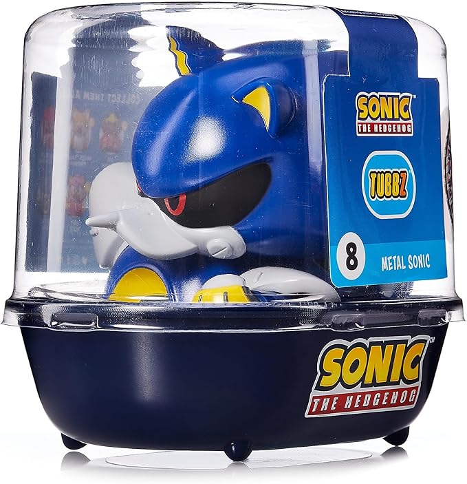TUBBZ First Edition Metal Sonic Collectible Vinyl Rubber Duck Figure - Official Sonic The Hedgehog Merchandise - Action TV, Film & Video Games